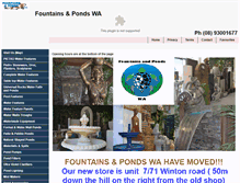 Tablet Screenshot of fountainsandpondswa.com
